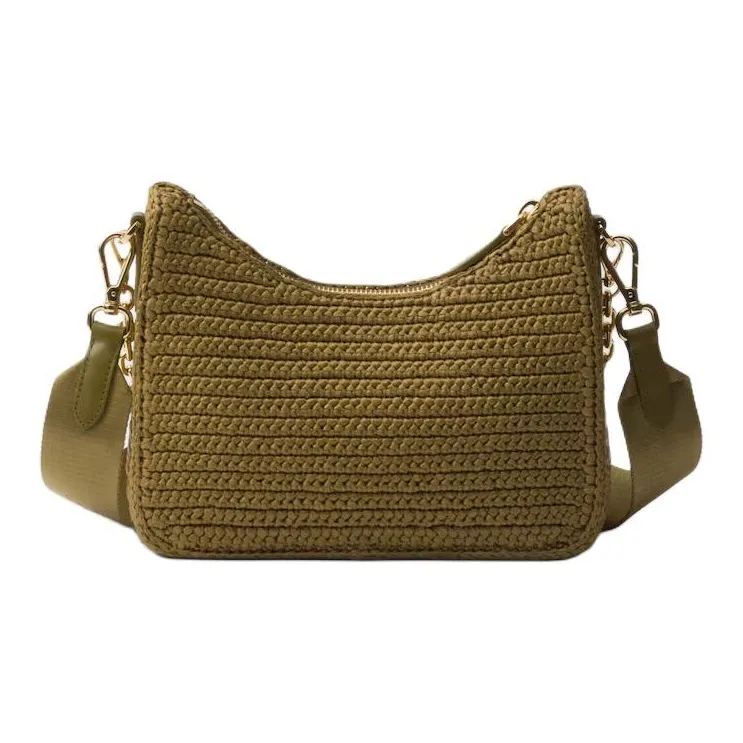 PRADA Re Edition Nylon Shoulder Bag Crossbody Bag Mini Women's Olive Green-2