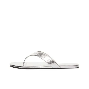 Balenciaga Logo Stylish Sandals Women's Silver