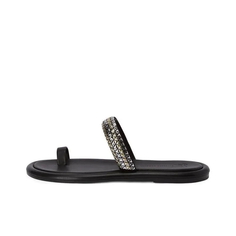 Giuseppe Zanotti Redouart Stud embellished Leather Sandals-0