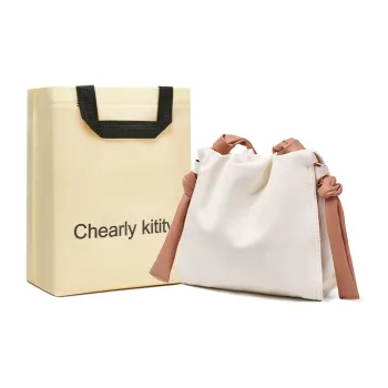 Chearly Kitity Synthetic Leather Cloud Bag, Shoulder Bag Women's Ecru/Green