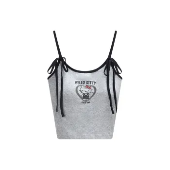 GUKOO x Hellokitty Tank Top Women's Charcoal Gray