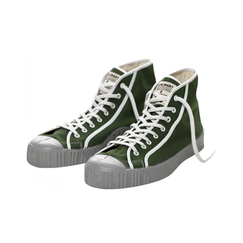 SPALWART Canvas Shoes Unisex High-Top Green-0