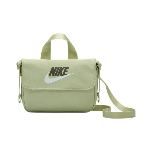 Nike Fabric Shoulder Bag Crossbody Bag Unisex Light Olive Green Gray