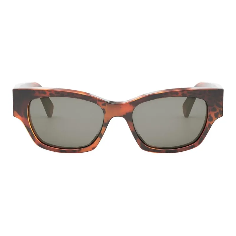 CELINE Plastic Irregular Shape Sunglasses Unisex Brown-1