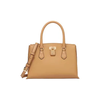 MICHAEL KORS Split Cow Leather With Artificial Leather Shoulder Bag, Crossbody Bag, Handbag Small Size Women's Peanut