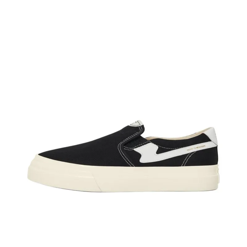 Stepney Workers Club S-Strike Low-Top Skateboard Shoes Unisex Black White-0