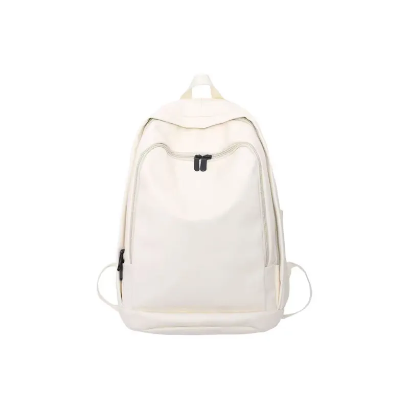 Slazenger Minimalist Soft Leather Travel Student Backpack Unisex Black/White Dark Brown-11