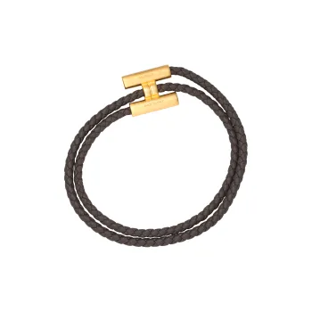 HERMES Metal Bracelets Unisex Gray