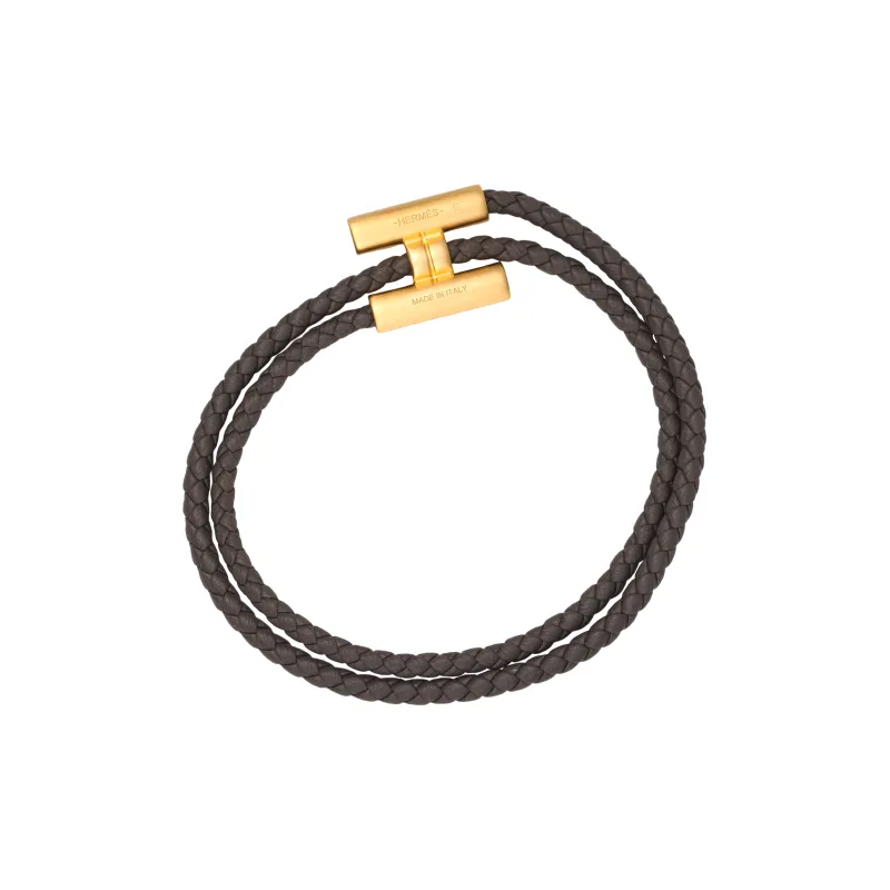 HERMES Metal Bracelets Unisex Gray-0