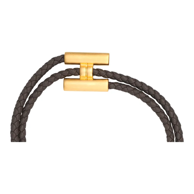 HERMES Metal Bracelets Unisex Gray-1