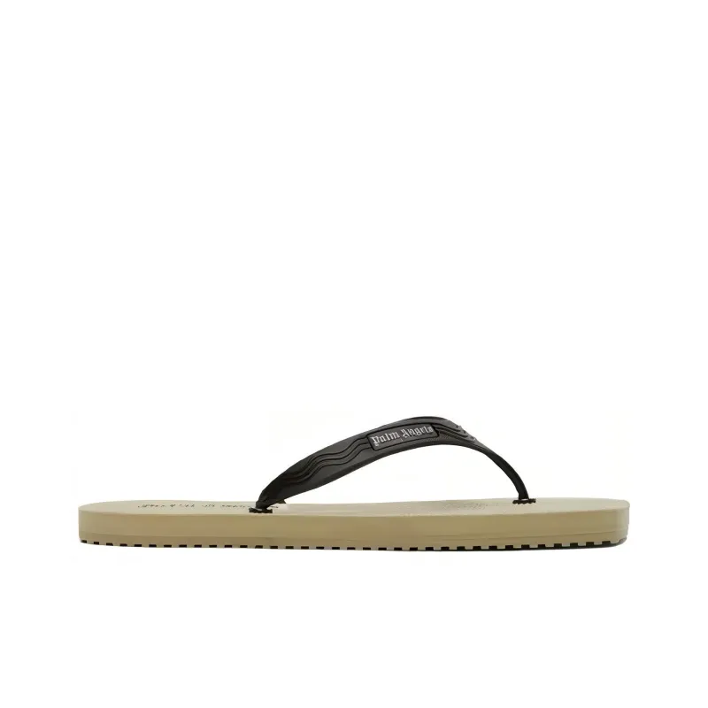 PALM ANGELS Rubber Sole Slip-Resistant Flip Flops Women's Black Umber-1
