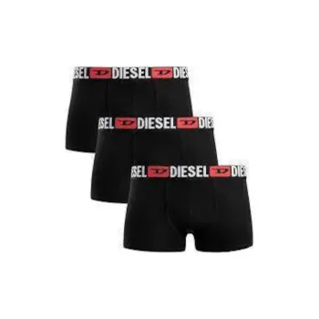 DIESEL Umbx Damien All Over Logo Waist Boxers 3 Pack Black