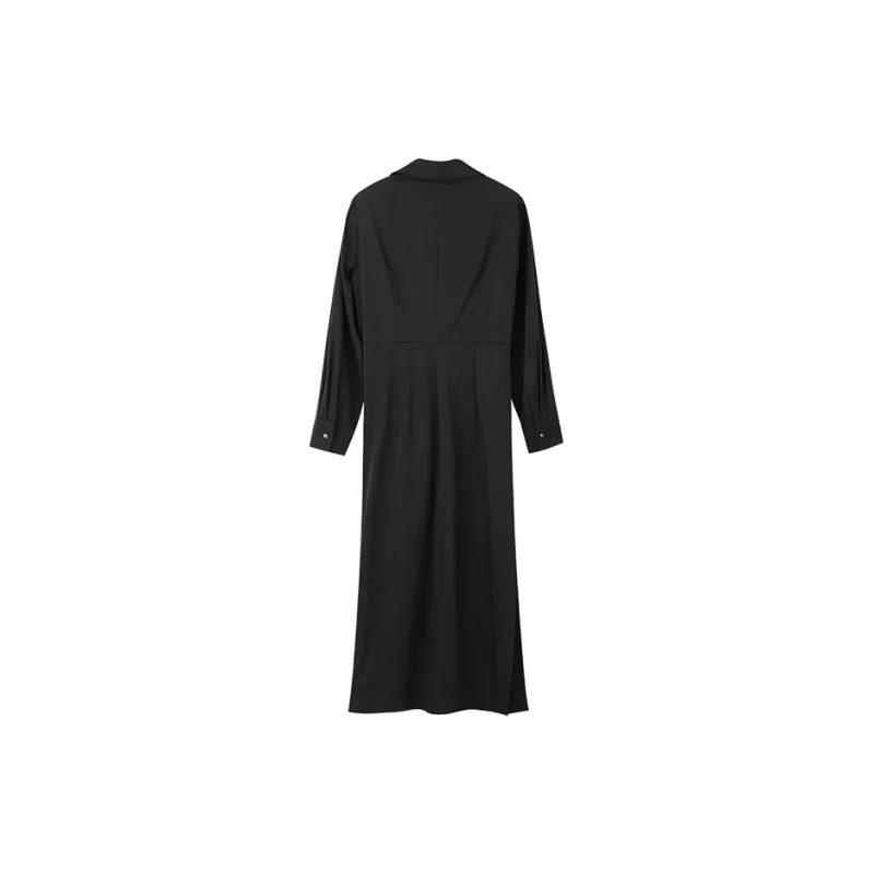NINE WEST Long Sleeved Dresses Women's Black-1