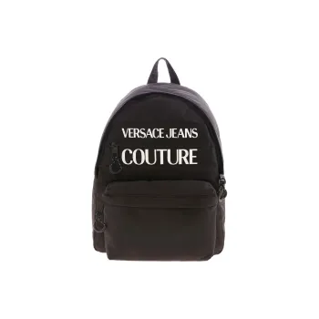 VERSACE JEANS COUTURE Polyester Backpack Regular Men's Black