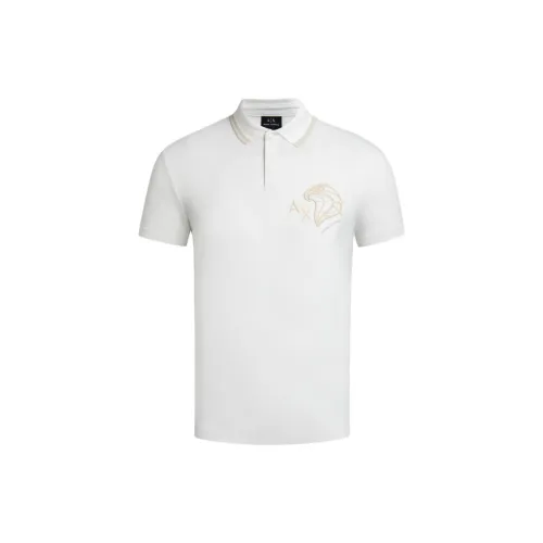 ARMANI EXCHANGE Polo Shirts Men Off White