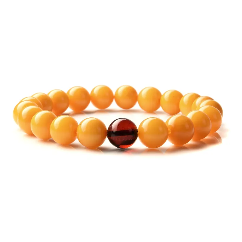 Abby's Wonderland Blood Amber Jade Bracelets Unisex-2