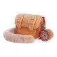 S Size-Orange | Orange[Faux Fur Strap+Pendant]