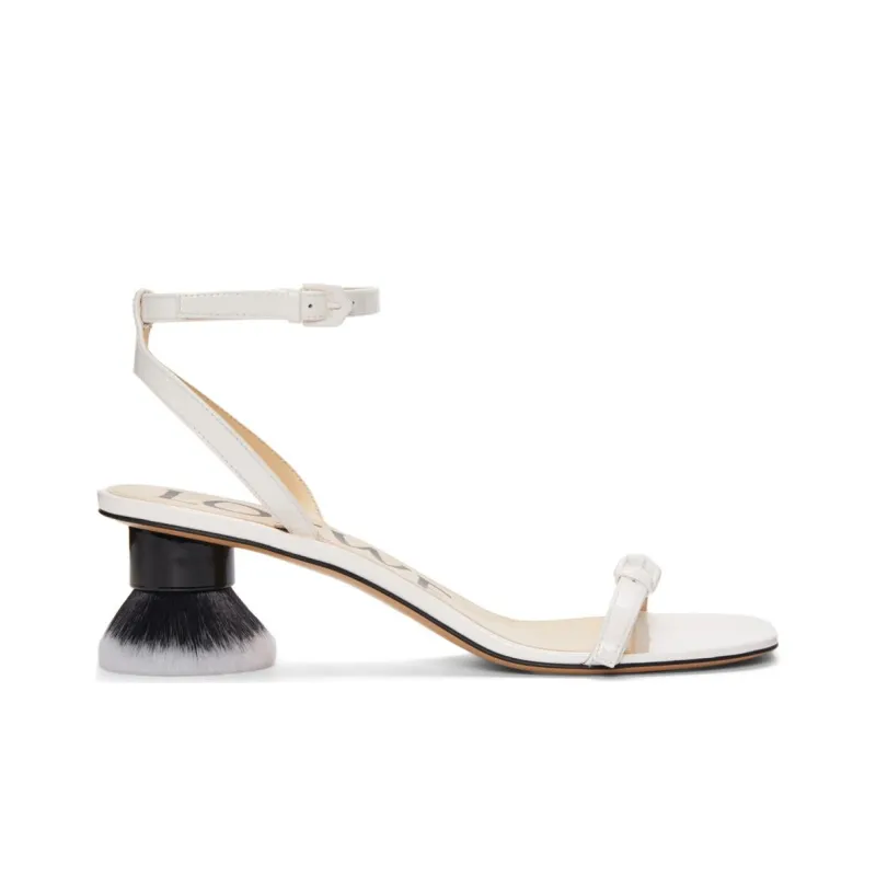 LOEWE Petal One Strap Sandals 4cm Women's White-1