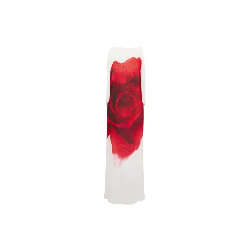 Alexander McQueen SS24 Slip Dresses Women's White