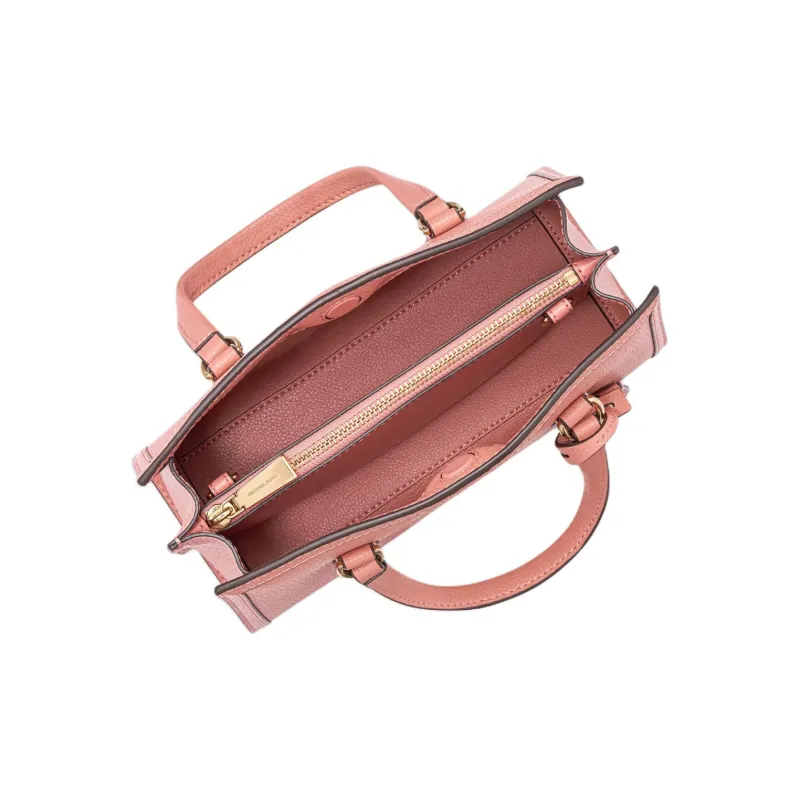 MICHAEL KORS Chantal Litchi Grain Leather Handbag Shoulder Bag Crossbody Bag Small Size Women's Rose Pink-2