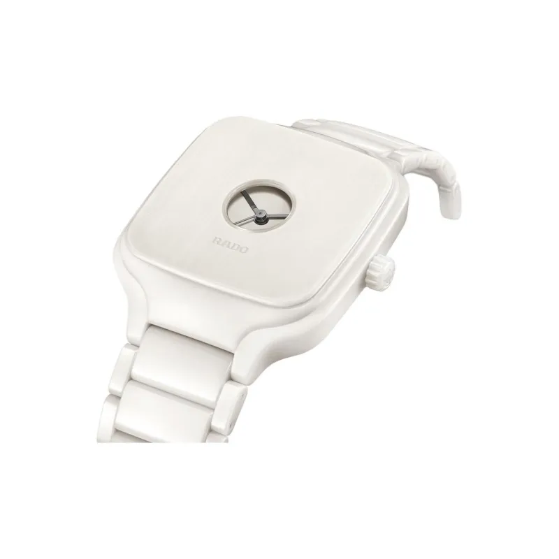 RADO Realme Collection Automatic Mechanical Movement Unisex Watch 38mm White Dial Ceramic Watch Case R27076012-1
