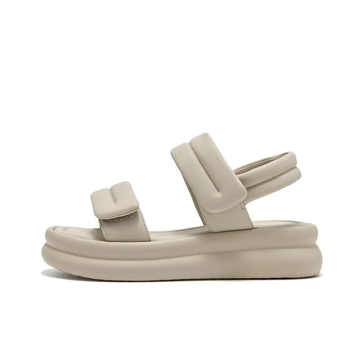 JOSINY Beach Sandals Women's Ecru, Gray Pea Green-0