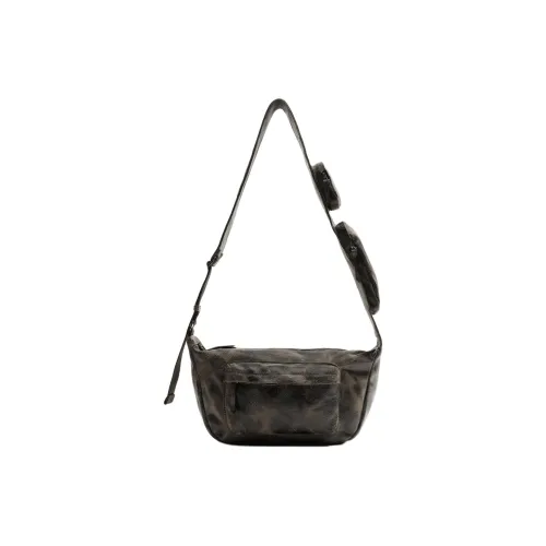 ZARA Crossbody Bags Antique Silver