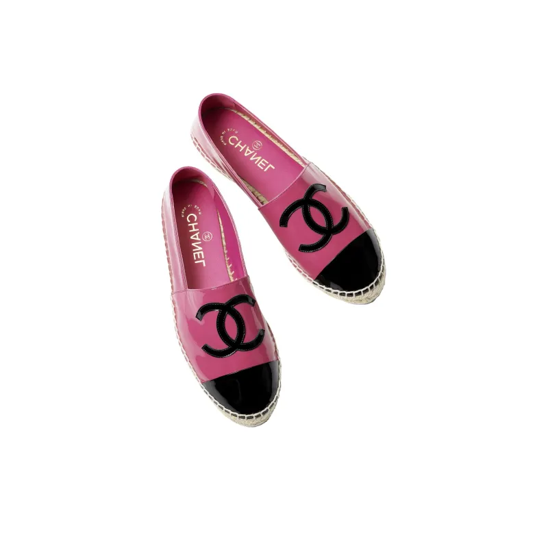 CHANEL Espadrilles Women's Peach Pink-3