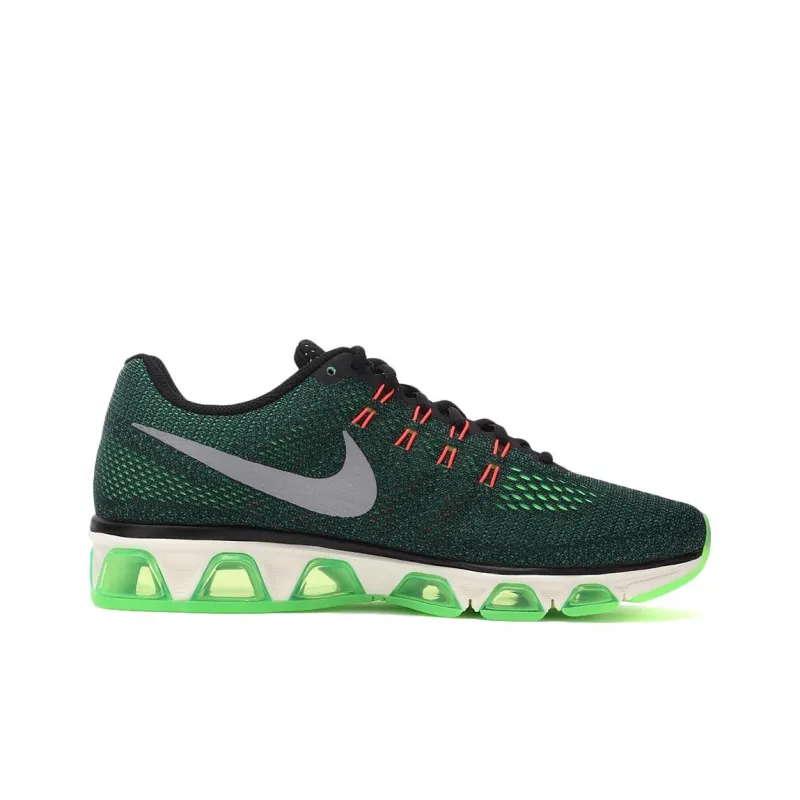 Nike Air Max Tailwind Cushioning Slip Resistant Low Top Running Shoes Men's Black Green-1