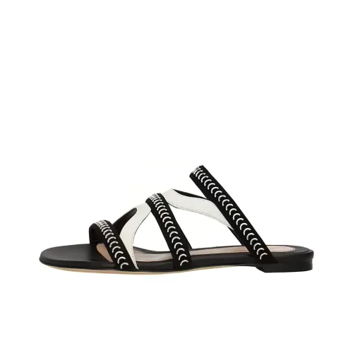 Alexander McQueen Slide Slippers Women's Black/White