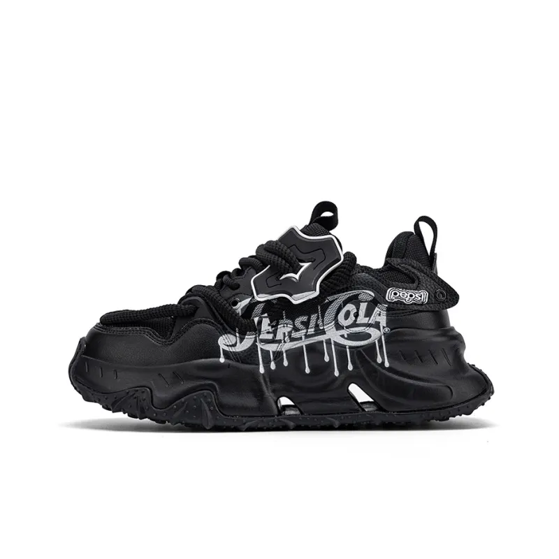 Pepsi Jelly Color Series Cushioned Slip-Resistant Abrasion-Resistant Low-Top Chunky Sneakers Unisex Exclusive Box-29