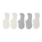 5 Pack, White X2+Light Gray X2+Light Khaki
