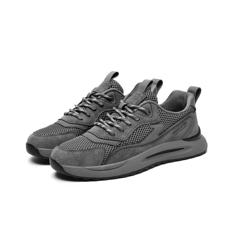 AOKANG Casual Shoes Men Low Top Gray, Gray Cut Out, Black, Black Gray-2