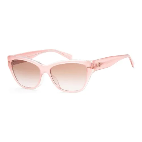COACH Acetate Irregular Shape Sunglasses Women's Pink