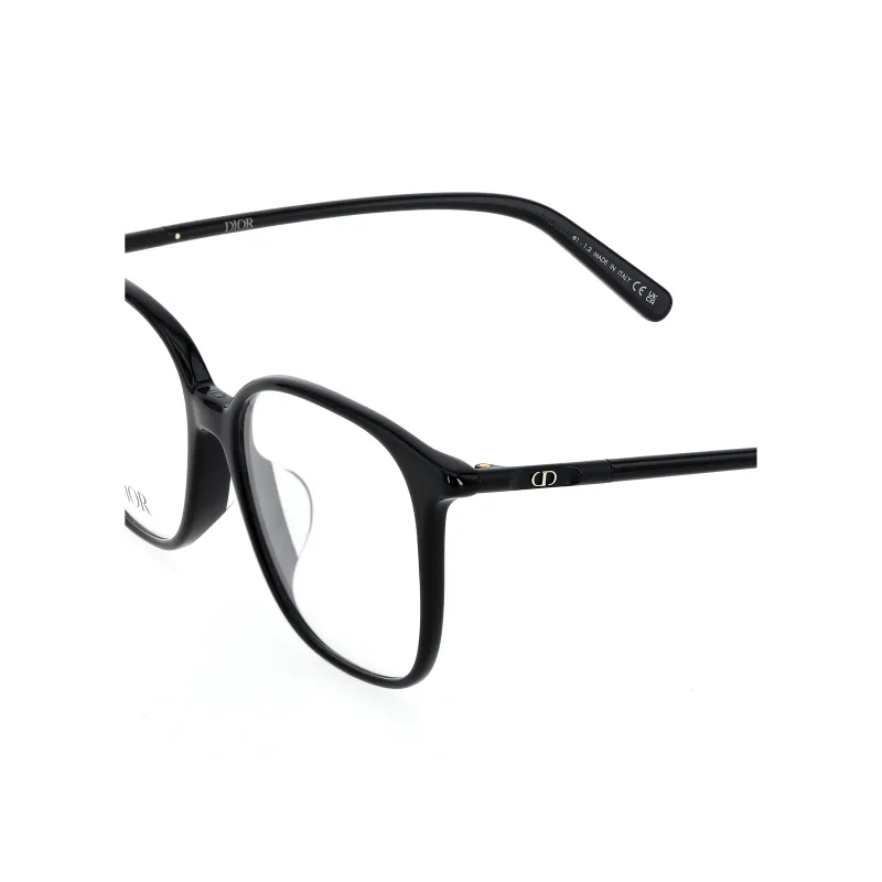 DIOR Plate Frame Irregular Shape Eyeglass Frames Unisex Black-4