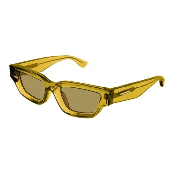 Bottega Veneta Square Sunglasses Unisex Yellow