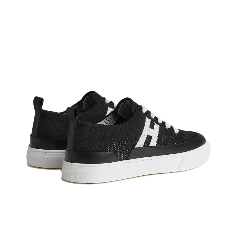 HERMES Deep Low Top Skateboard Shoes Women's Black-3