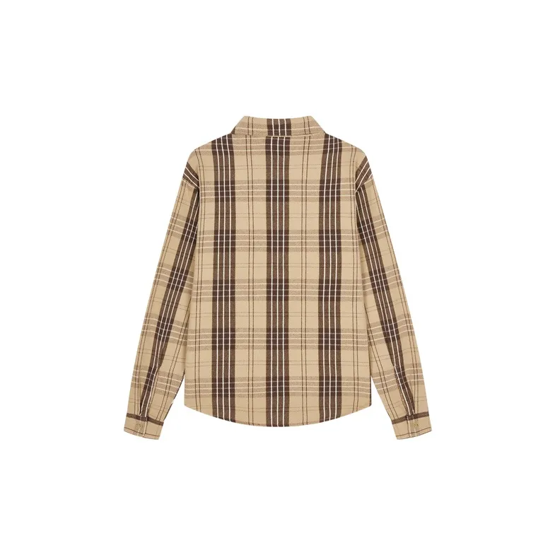 Champion Plaid Long Sleeved Shirt Japan Version Unisex-3
