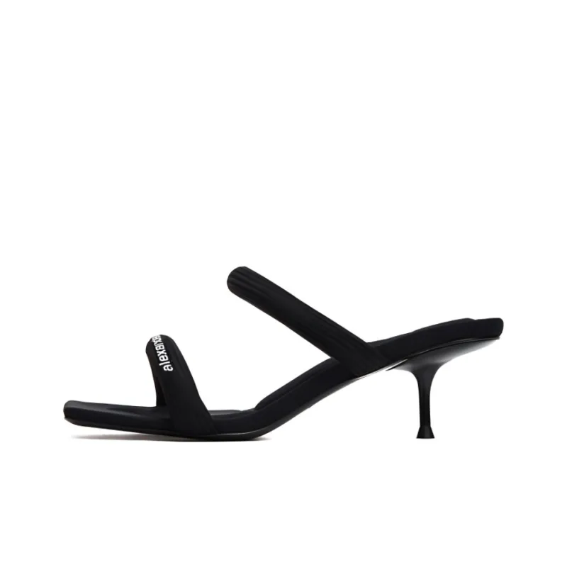alexander wang Jessie 55mm Logo-print Mules-0