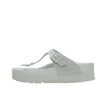Birkenstock Gizeh Flex Platform Antibacterial Flip Flops Women's Gray