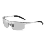 Silver Frame Photochromic Lens