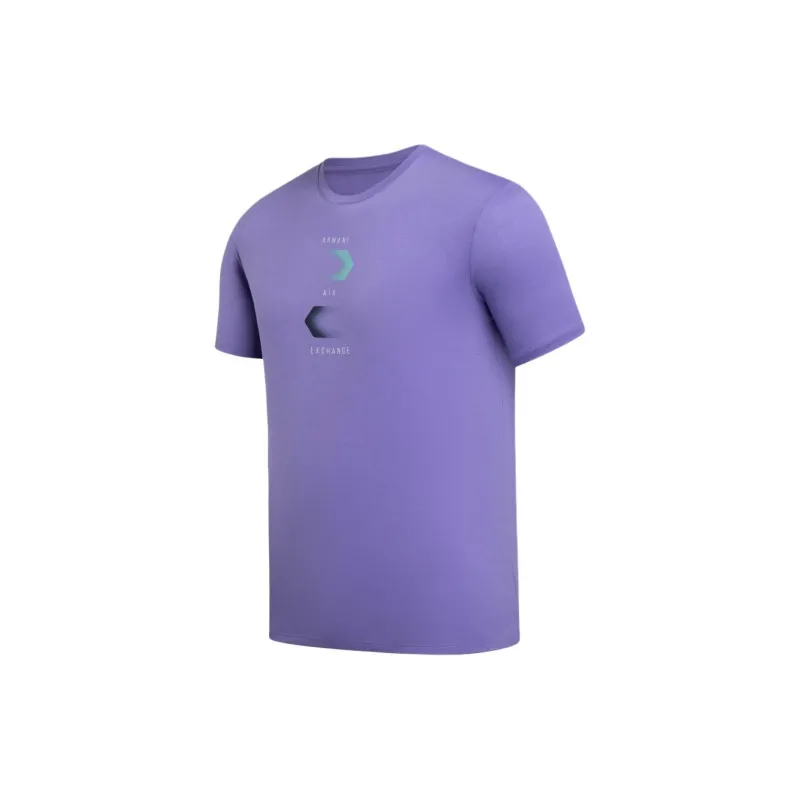 ARMANI EXCHANGE SS24 T Shirt Men's Purple-2