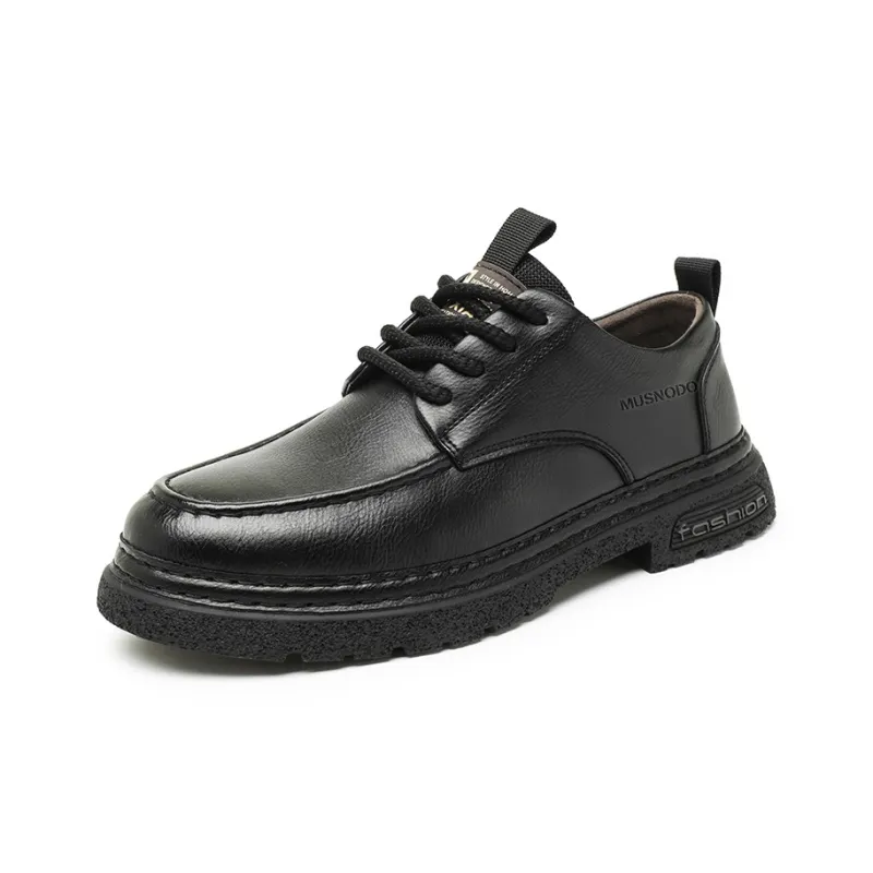 MUSNODO Dress Shoes Men Mid Top Black/Brown-1
