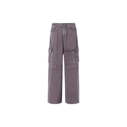 LCEVHZ'S Cargo Pants Women's Purple Sweet Potato