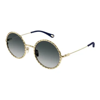 Chloe Round Sunglasses Men's Gold