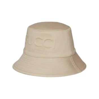 GUCCI Cotton Bucket Hats Women's Beige