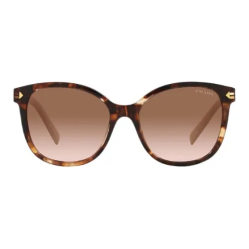 PRADA Irregular Shape Sunglasses Women's Tortoiseshell