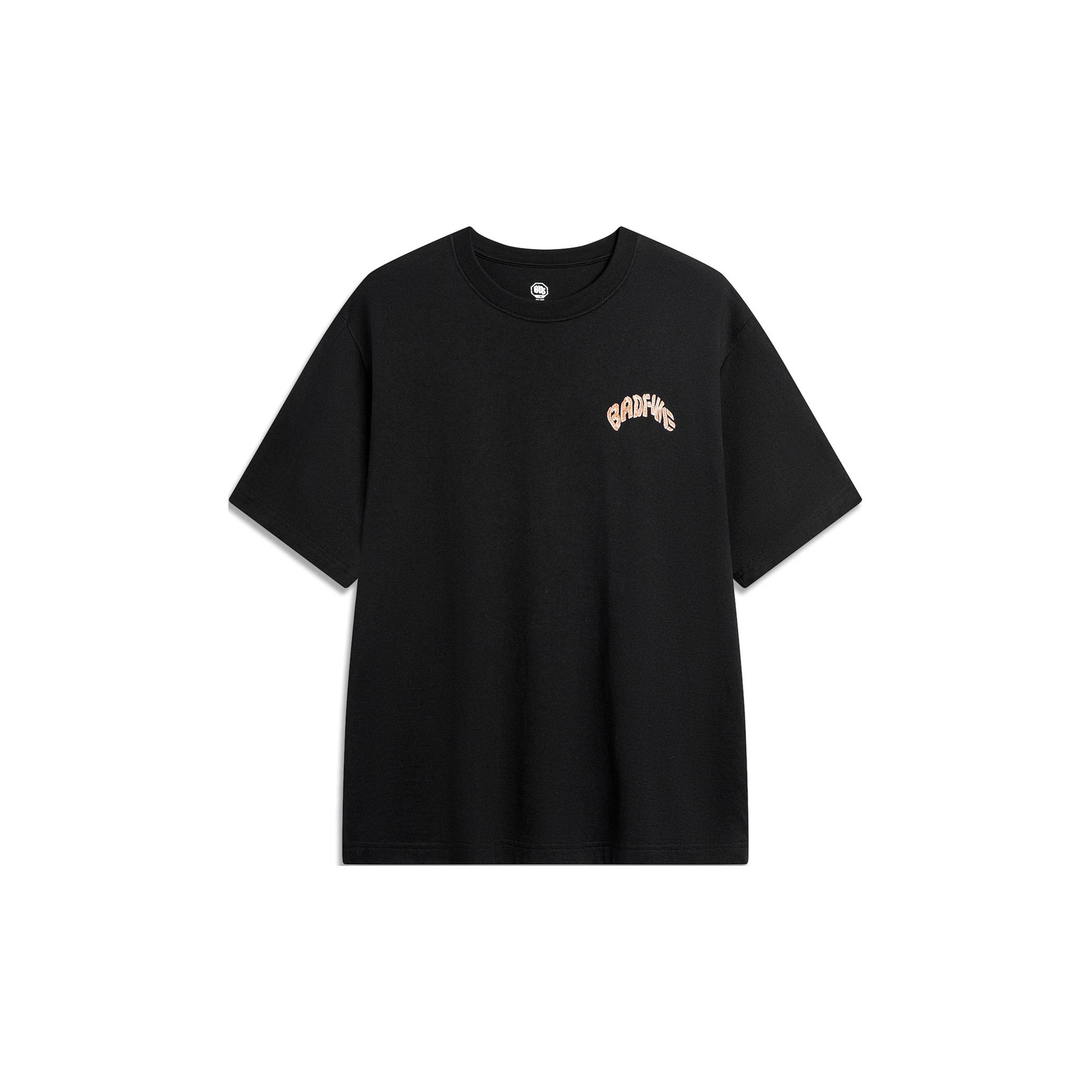 Men's T-shirt with tonal logo embroidery | Black | Diesel