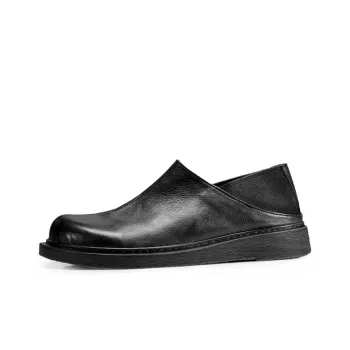 Voguhomme Men's Casual Shoes Men Low Top Brown/Black