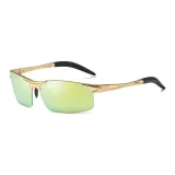Gold Frame with Yellow-Green Lens